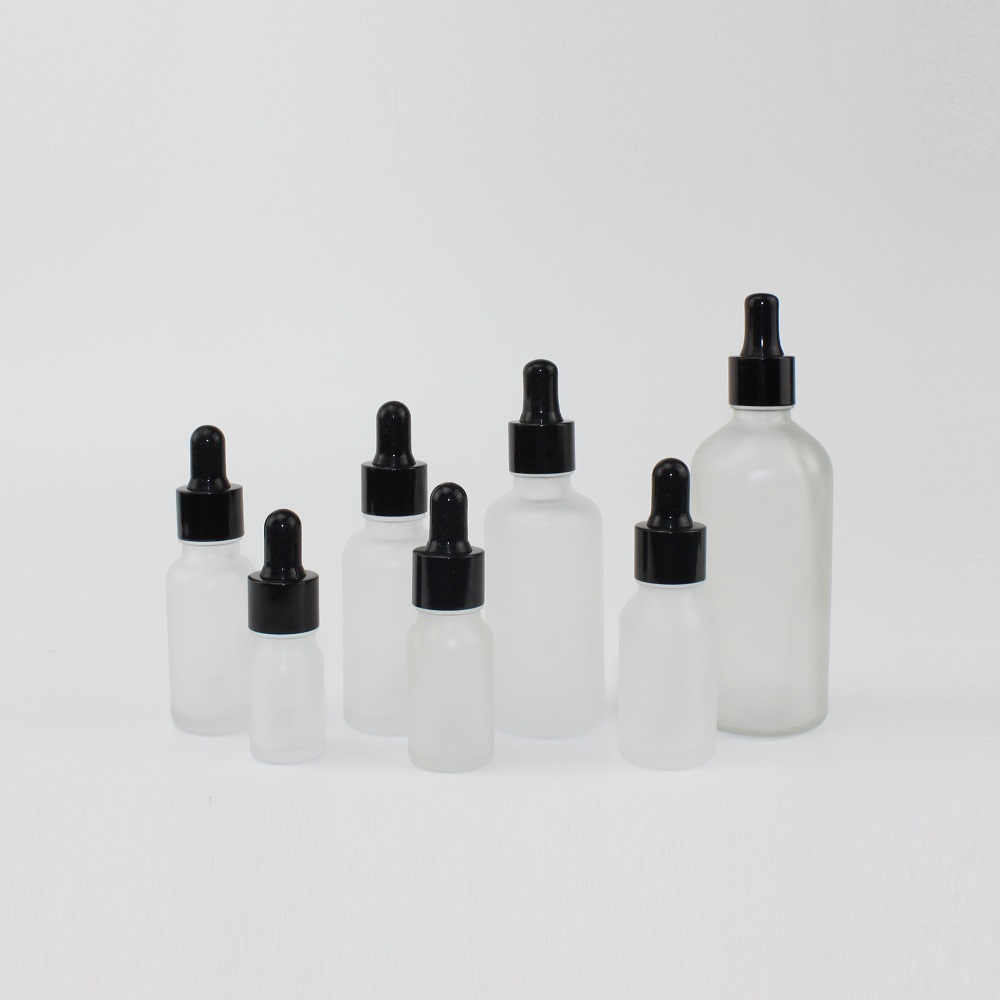 Luxury White Frosting 30ml 50ml 100ml 150ml Essential Oil Glass Bottle