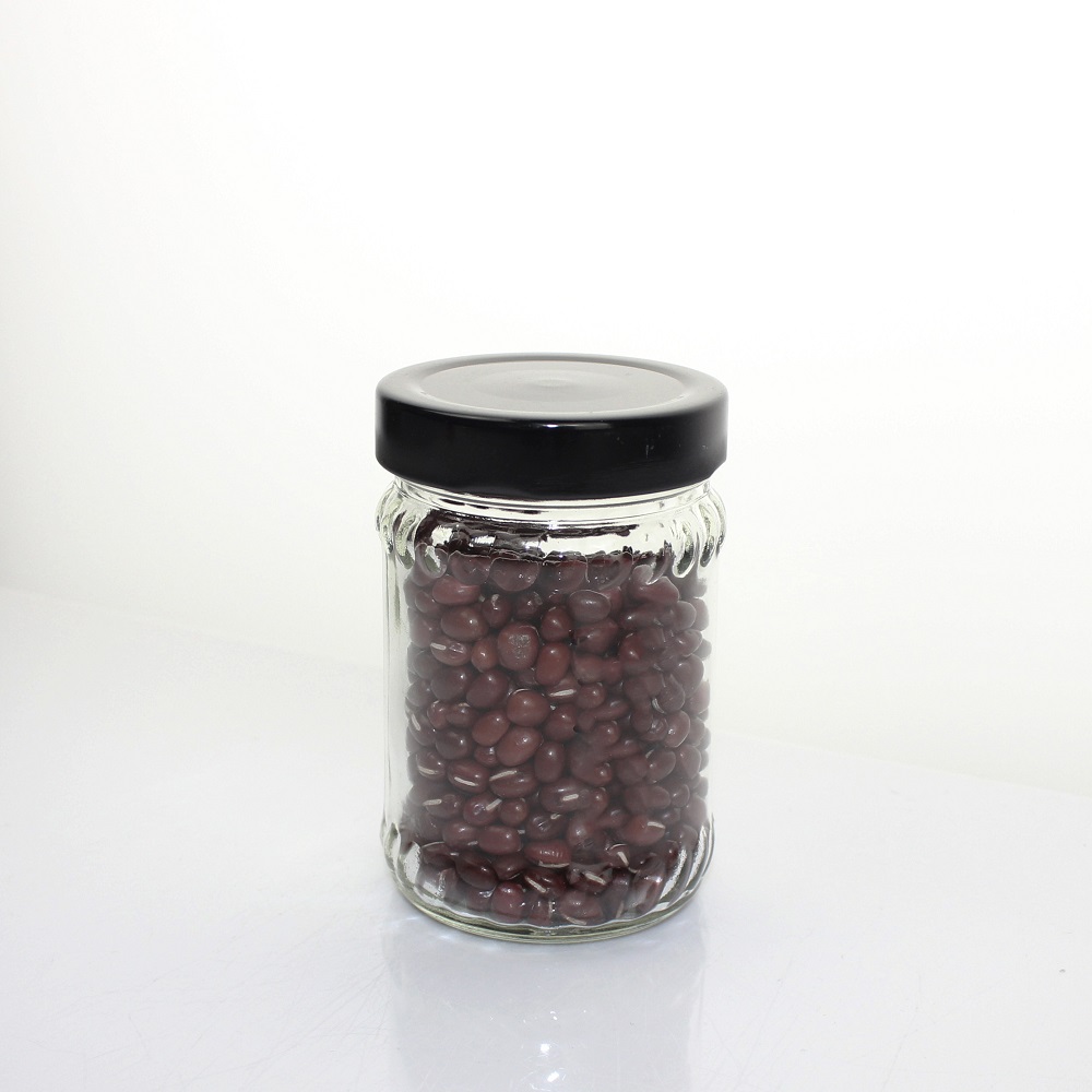 Wholesale Clear 215ml Glass Jar With Caps