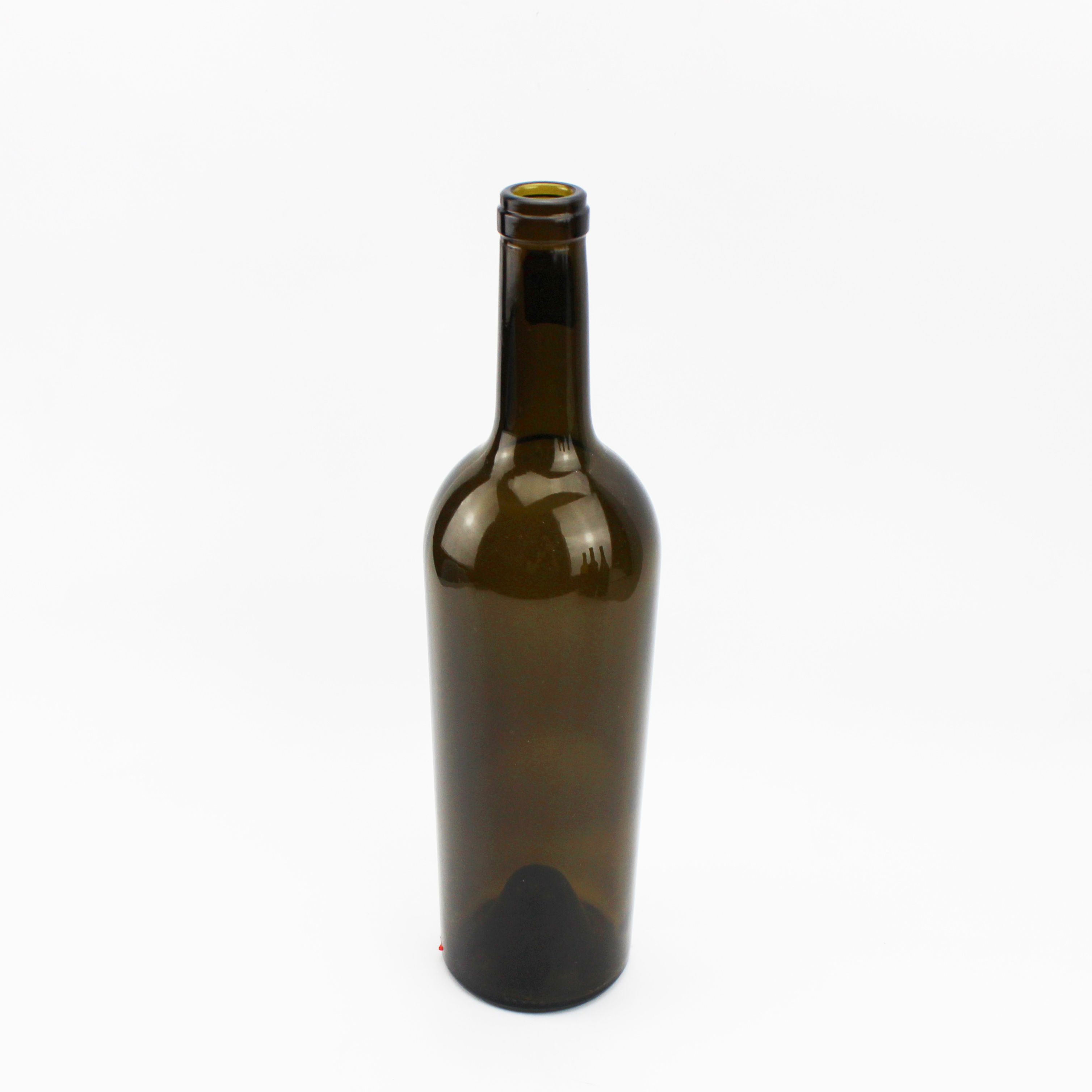 Wholesale 750ml Glass Wine Bottle Dark Green 750ml Wine Bottle