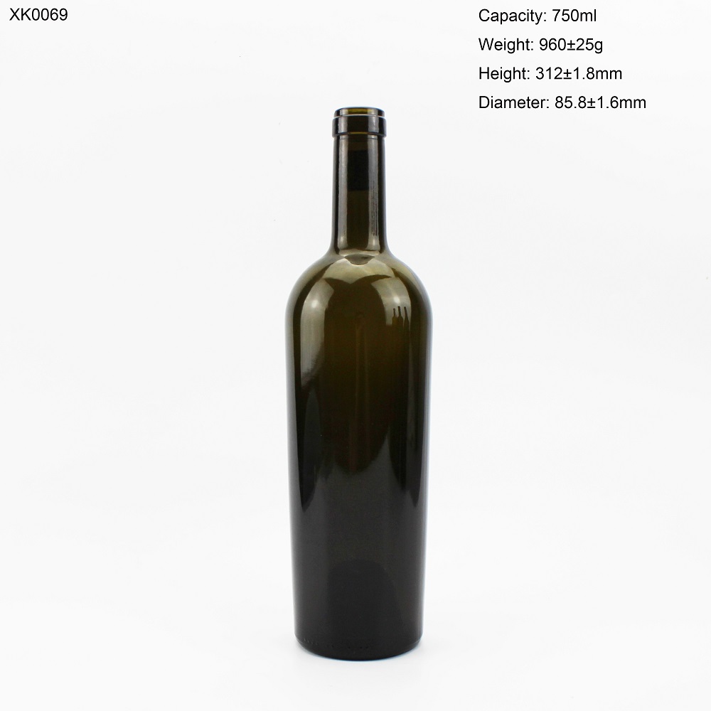 New Type 750ml Wine Glass Bottle 960g